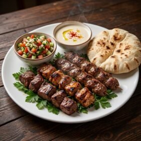 وجبة ربع كيلو كباب وكفتة + سلطات